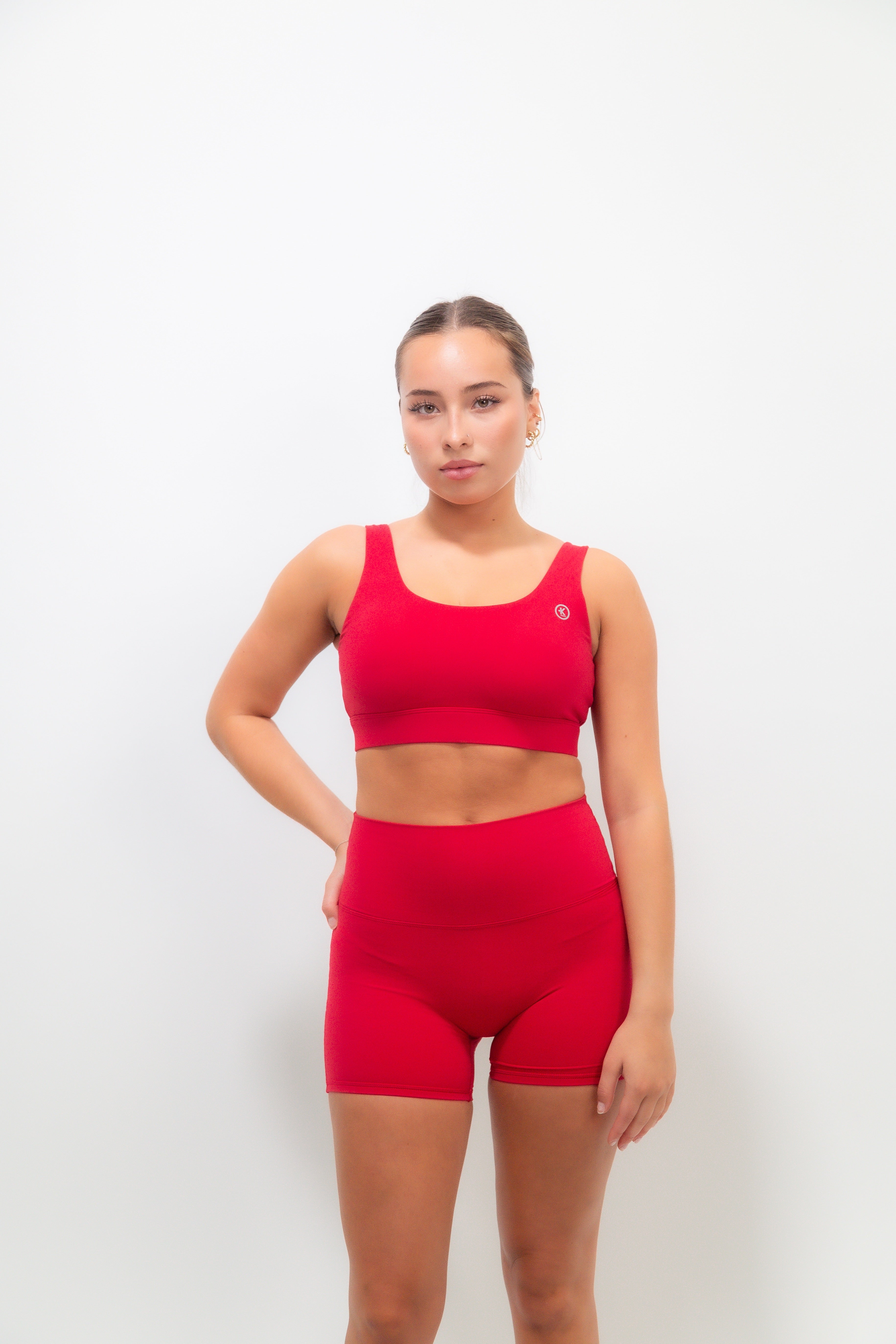 I Am Beautifully Radiant Quick-Dry Butter Red Short